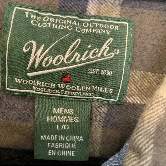 Woolrich plaid 100% cotton flannel shirt - Picture 3 of 6